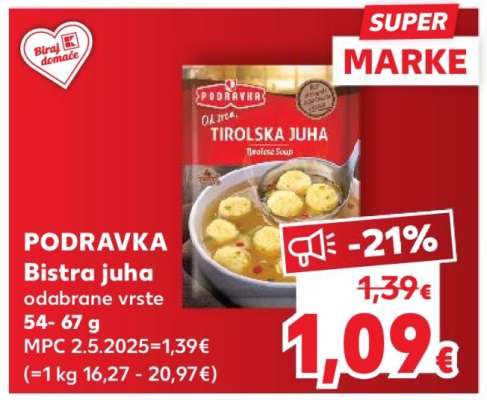 PODRAVKA Bistra juha
