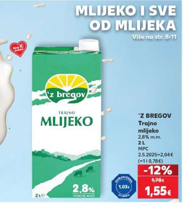 `Z BREGOV Trajno mlijeko