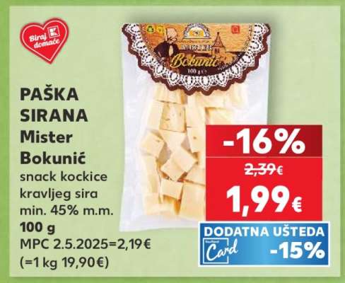 PAŠKA SIRANA Mister Bokunić