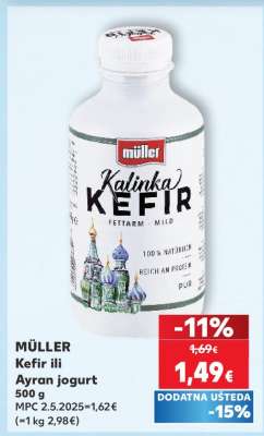 MÜLLER Kefir ili Ayran jogurt