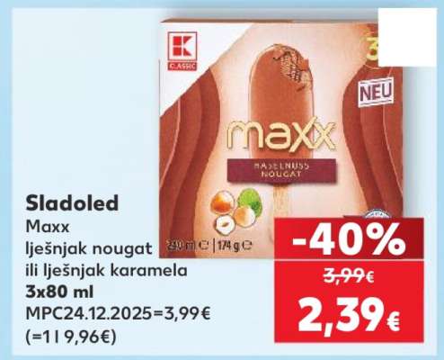 Maxx lješnjak nougat ili lješnjak karamela