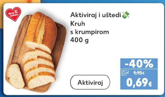 Kruh s krumpirom 400 g