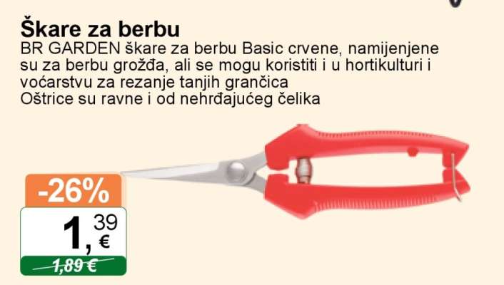 Škare za berbu