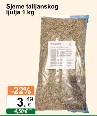 Sjeme talijanskog ljulja 1 kg