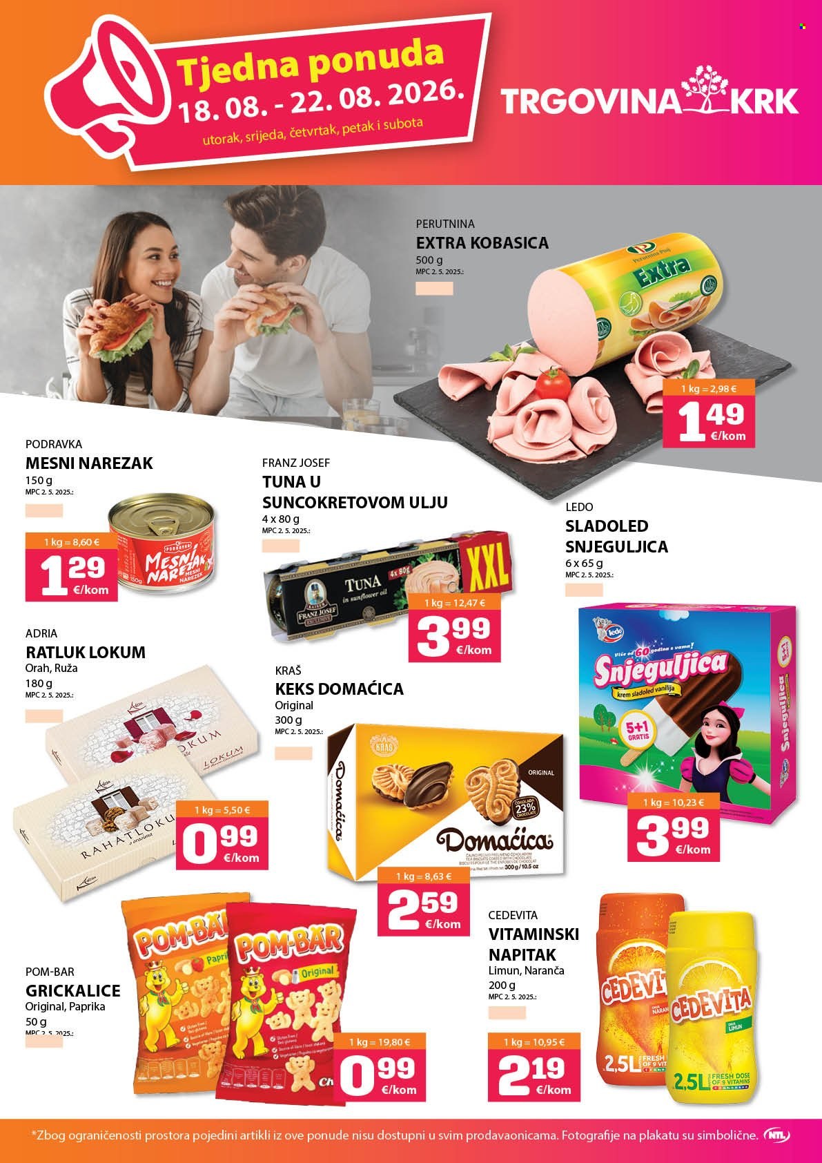 Trgovina KRK katalog - 18.08.2026. - 22.08.2026. Stranica 1