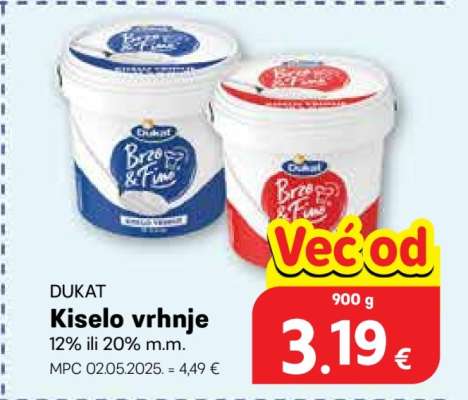 DUKAT Kiselo vrhnje