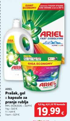 Prašak, gel ili kapsule za pranje rublja