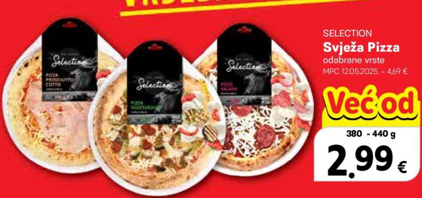 SELECTION Svježa Pizza odabrane vrste