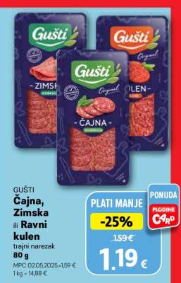 GUŠTI Čajna, Zimska ili Ravni kulen