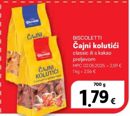 BISCOLETTI Čajni kolutići