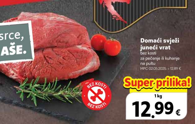 Domaći svježi juneći vrat