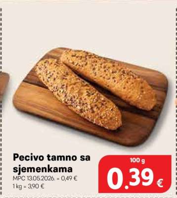 Pecivo tamno sa sjemenkama