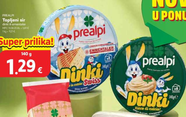 Topljeni sir dinki ili emmentaler