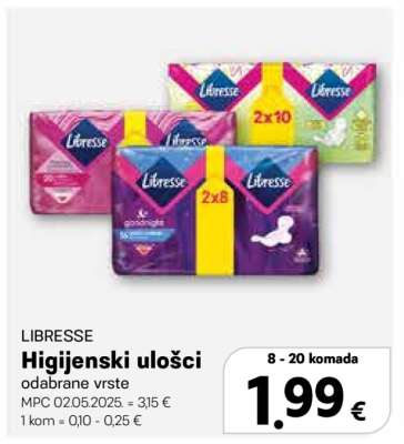 LIBRESSE HIGIJENSKI ULOŠCI
