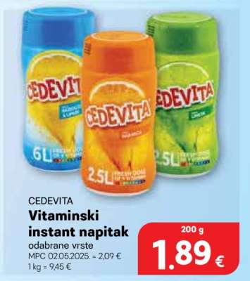 CEDEVITA Vitaminski instant napitak