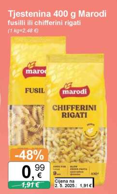 Tjestenina 400 g Marodi