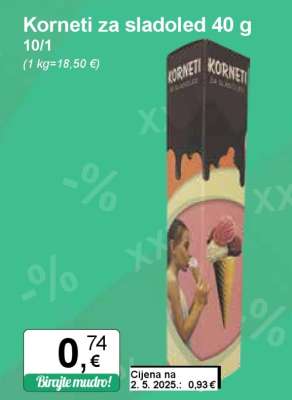 Korneti za sladoled 40 g