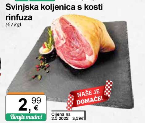 Svinjska koljenica s kosti rinfuza