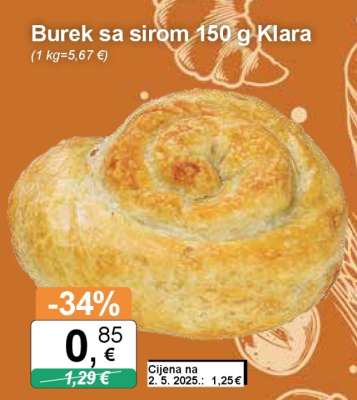Burek sa sirom 150 g Klara