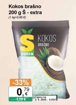Kokos brašno 200 g Š-extra