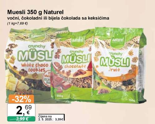 Muesli 350 g Naturel