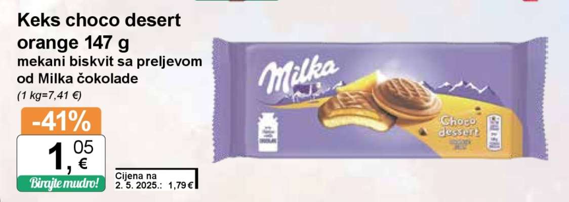 Keks choco desert orange 147 g