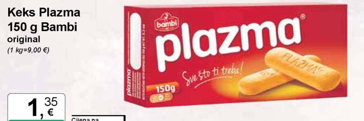 Keks Plazma 150 g Bambi