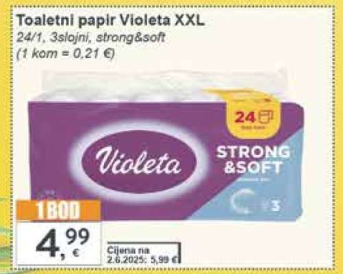 Toaletni papir Violeta XXL