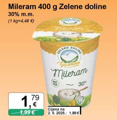Mileram 400 g Zelene doline