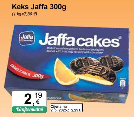 Keks jaffa 300g