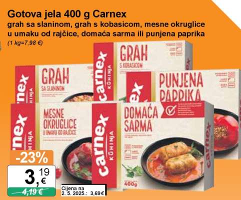 Gotova jela 400 g Carnex