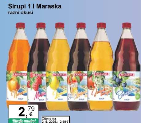 Sirupi 1 l Maraska