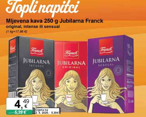 Mljevena kava 250 g Jubilarna Franck