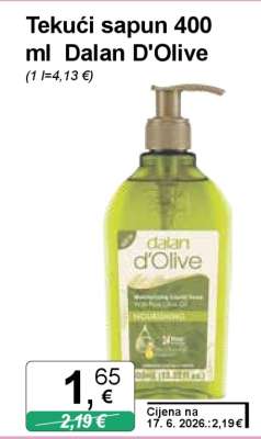 Tekući sapun 400 ml Dalan D'Olive