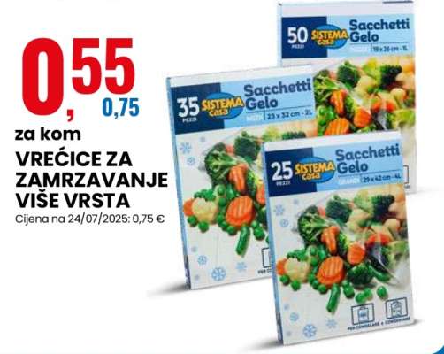 VREĆICE ZA ZAMRZAVANJE VIŠE VRSTA