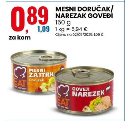MESNI DORUČAK/NAREZAK GOVEDI