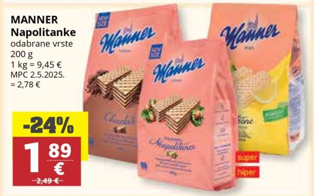 MANNER NAPOLITANKE