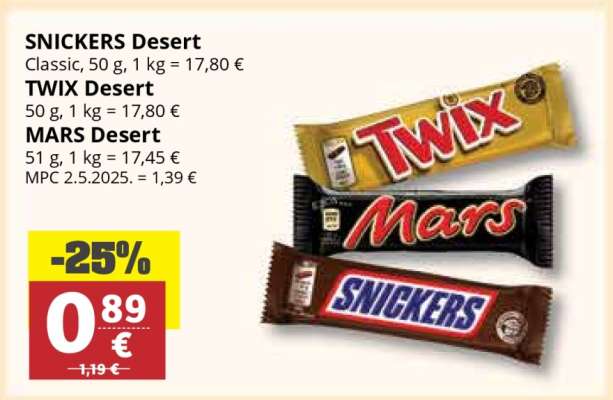 SNICKERS DESERT