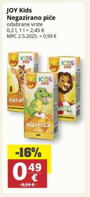 JOY Kids Negazirano piće