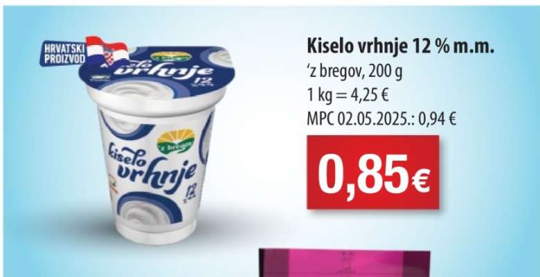 Kiselo vrhnje 12% m.m.