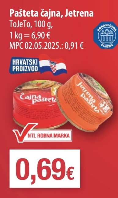 Pašteta čajna, jetrena
