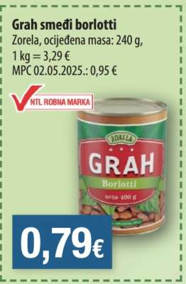 Grah smeđi Borlotti