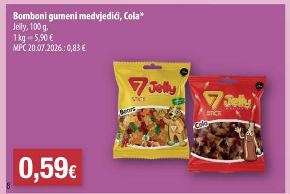 Bomboni gumeni medvjedići, Cola