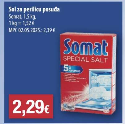 Sol za perilicu posuđa
