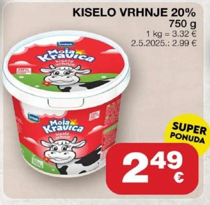 KISELO VRHNJE 20%