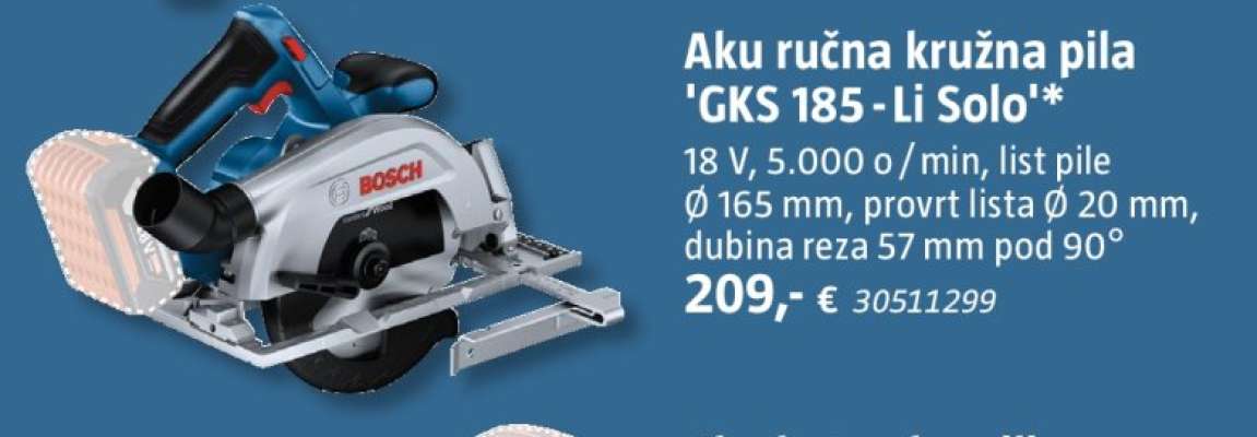 Aku ručna kružna pila 'GKS 185-Li Solo'