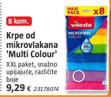 Krpe od mikrovlakana 'Multi Colour'