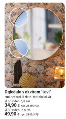 Ogledalo s okvirom 'Levi'