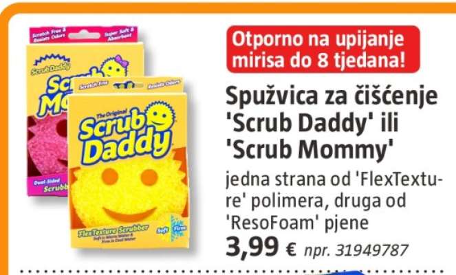 Spužvica za čišćenje 'Scrub Daddy' ili 'Scrub Mommy'