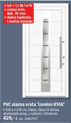 PVC ulazna vrata 'London KT48'